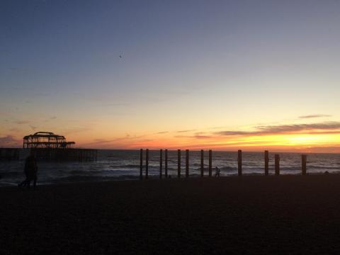 Coucher de soleil Brighton